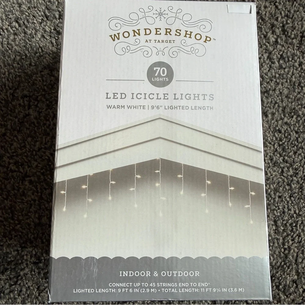 Wondershop 70 lights warm white led icicle